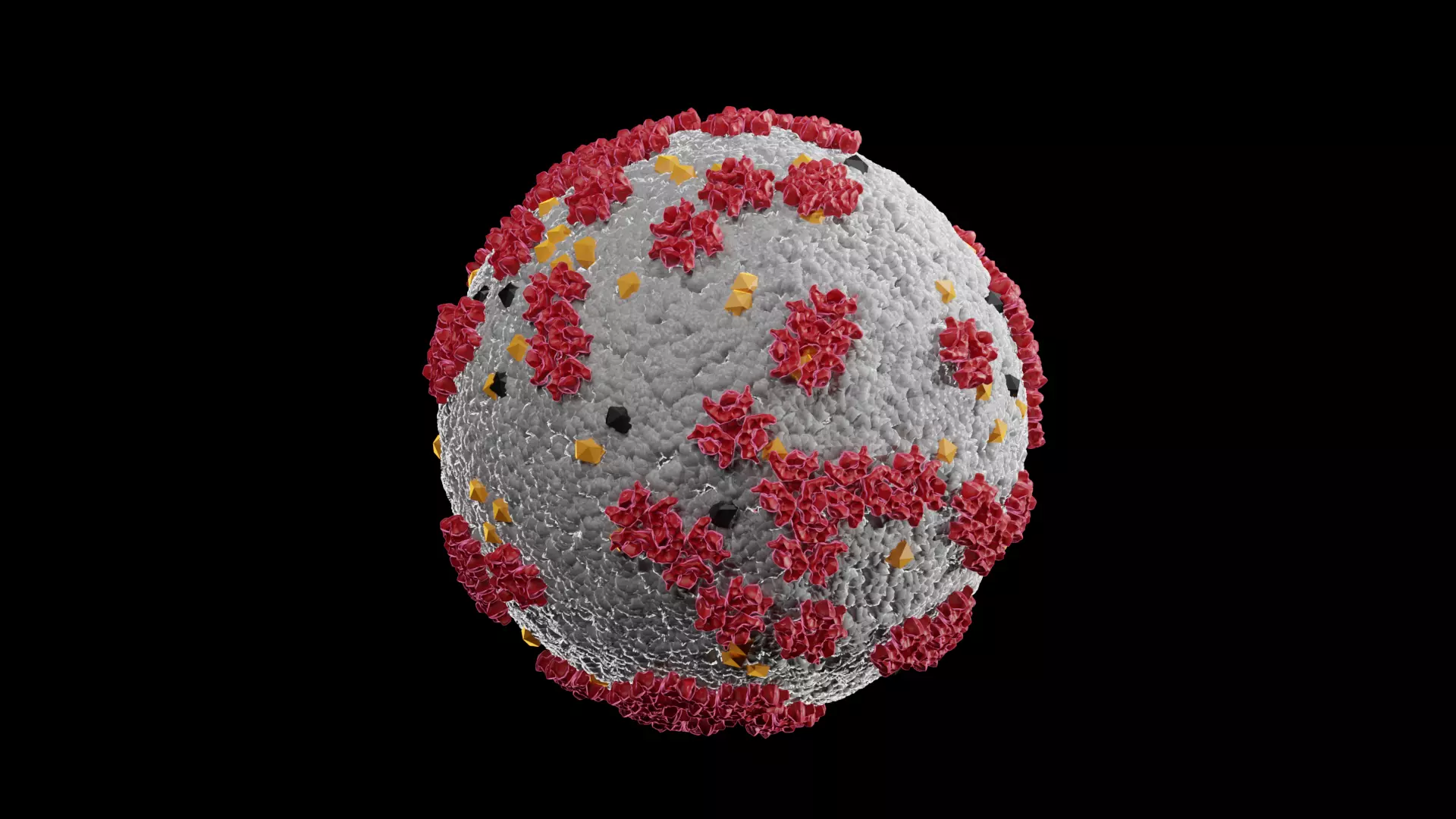 Virus Bacteria Low-poly 3D model