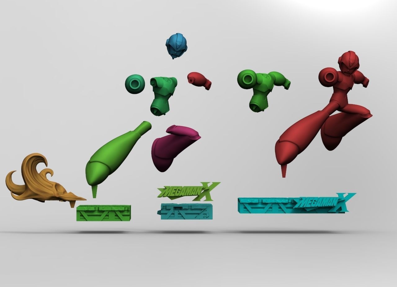 Megaman X 3D print model_4