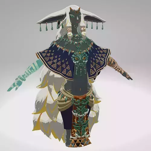 Legend of Zelda Tears of Kingdom - Rauru Low-poly 3D model