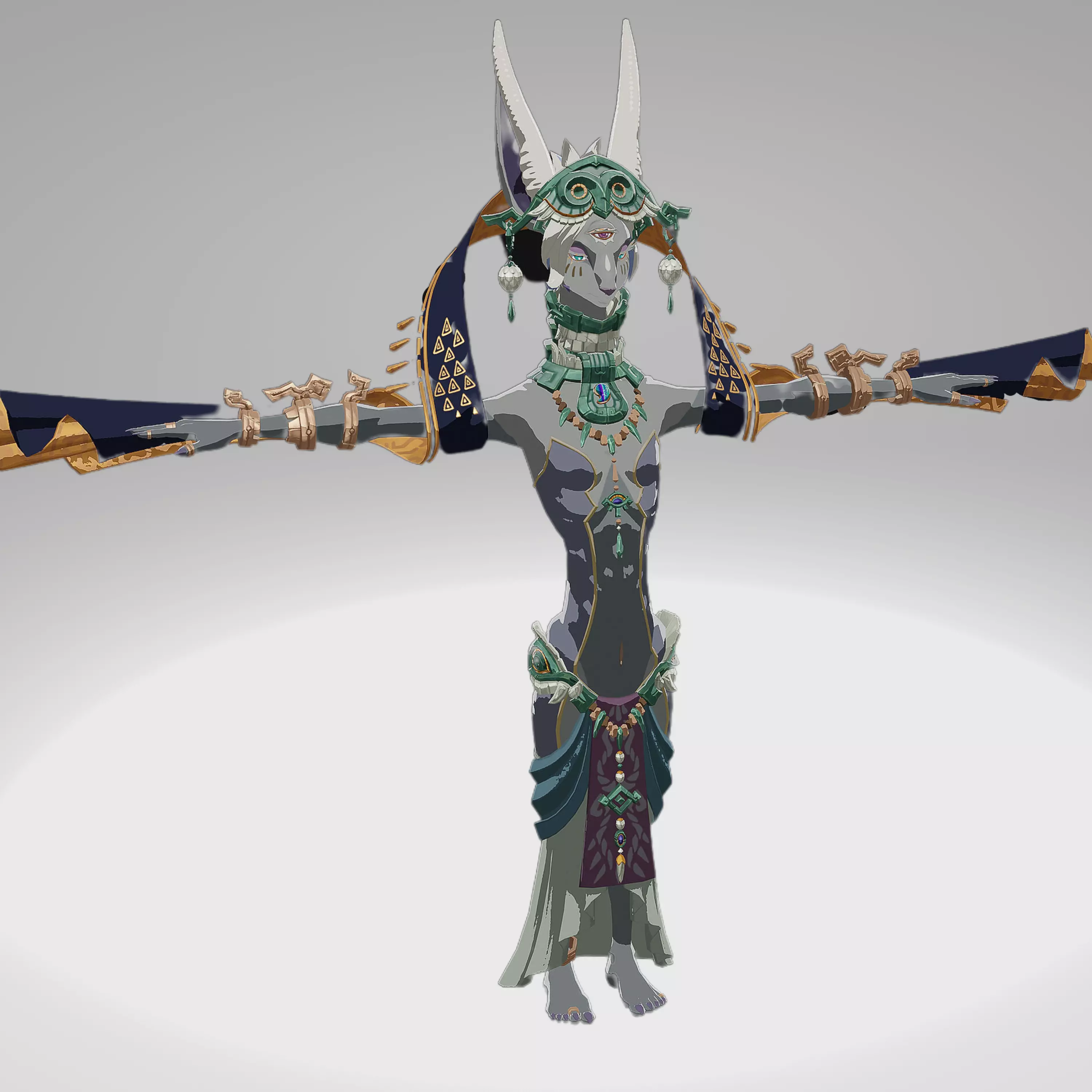 The Legend of Zelda Tears of The Kingdom - Miners Low-poly 3D model