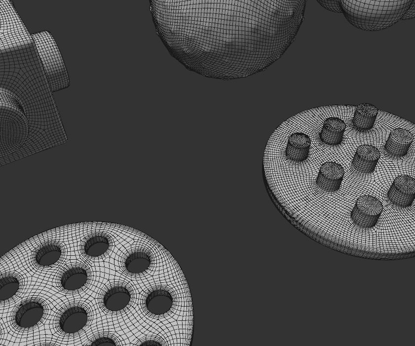 Pack 16 Abstract Geometric Shapes Primitive Doodads Low-poly 3D model_20