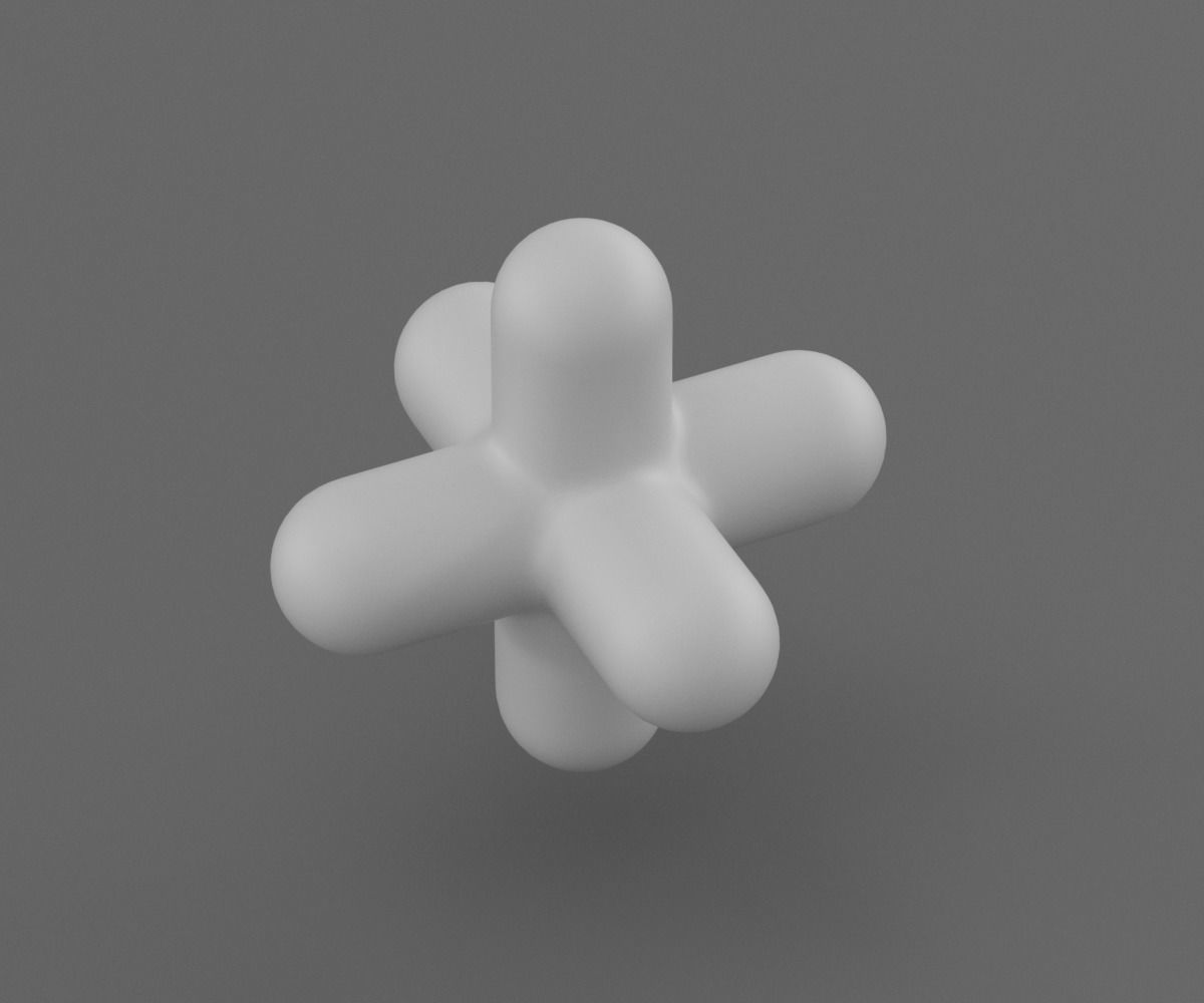 Pack 16 Abstract Geometric Shapes Primitive Doodads Low-poly 3D model_2