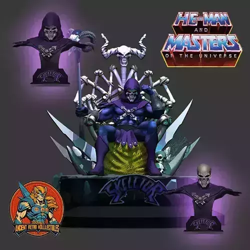 Skeletor from HeMan STL 3d printing collectibles by CG Pyro