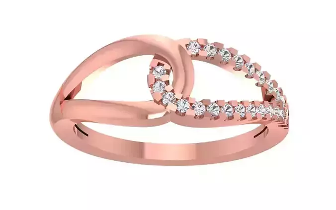 Women Wedding Engagement Bridal Split Shank Ring