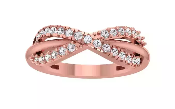 Women Wedding Engagement Bridal Twisted Ring