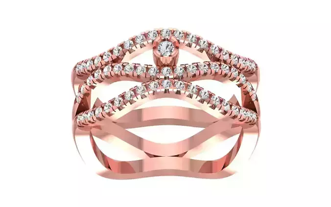 Women Wedding Engagement Bridal Ring