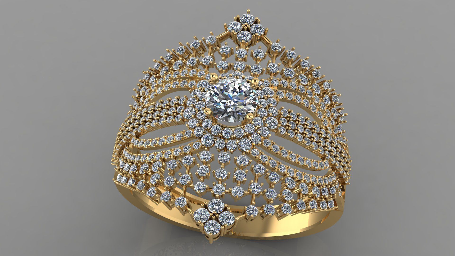 Diamond Princess Bangle 3D print model_2