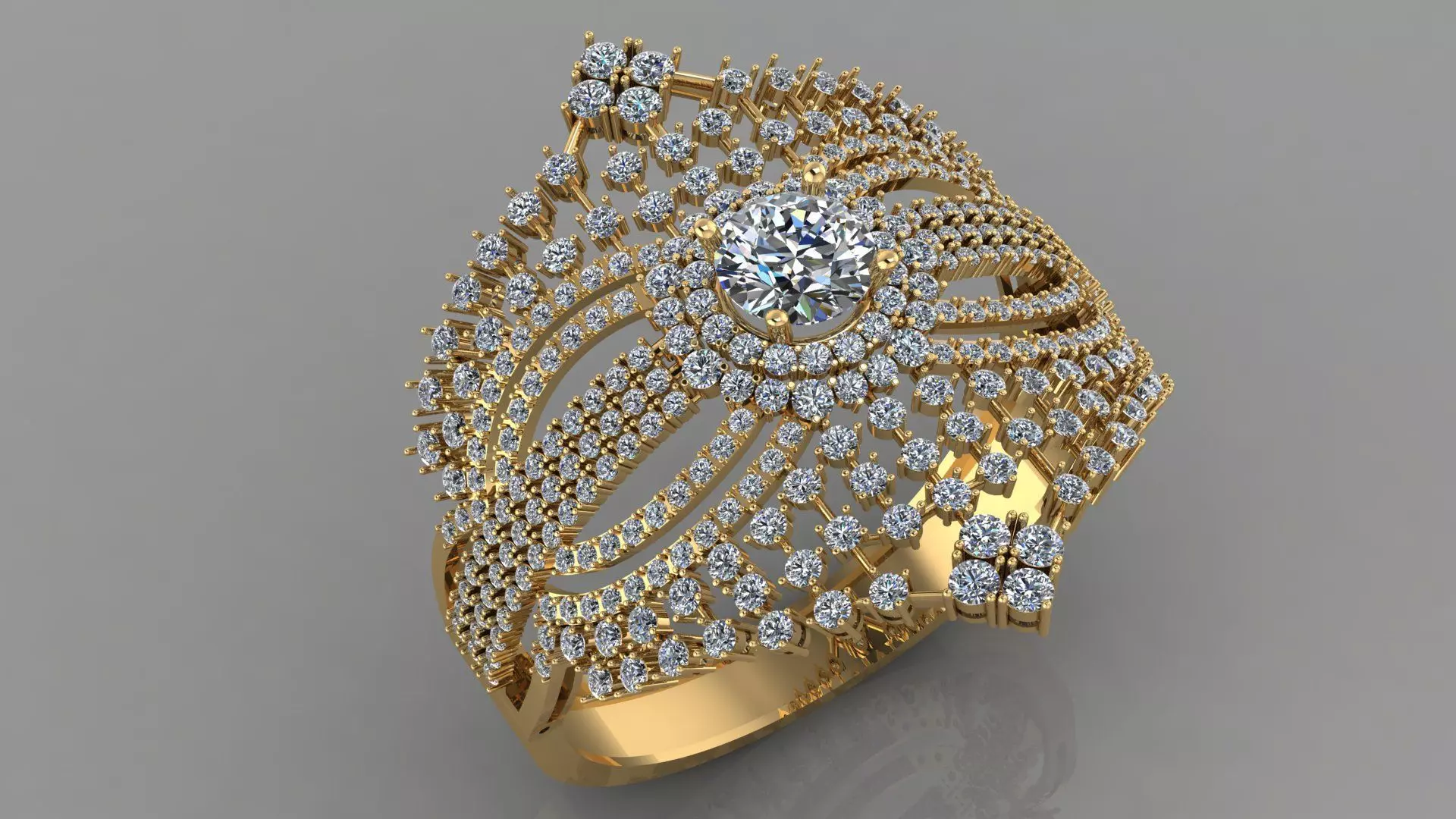 Diamond Princess Bangle 3D print model_0