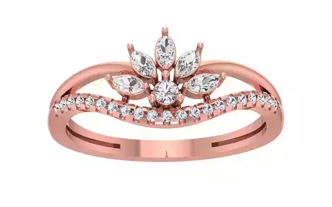 Women Wedding Engagement Bridal Ring