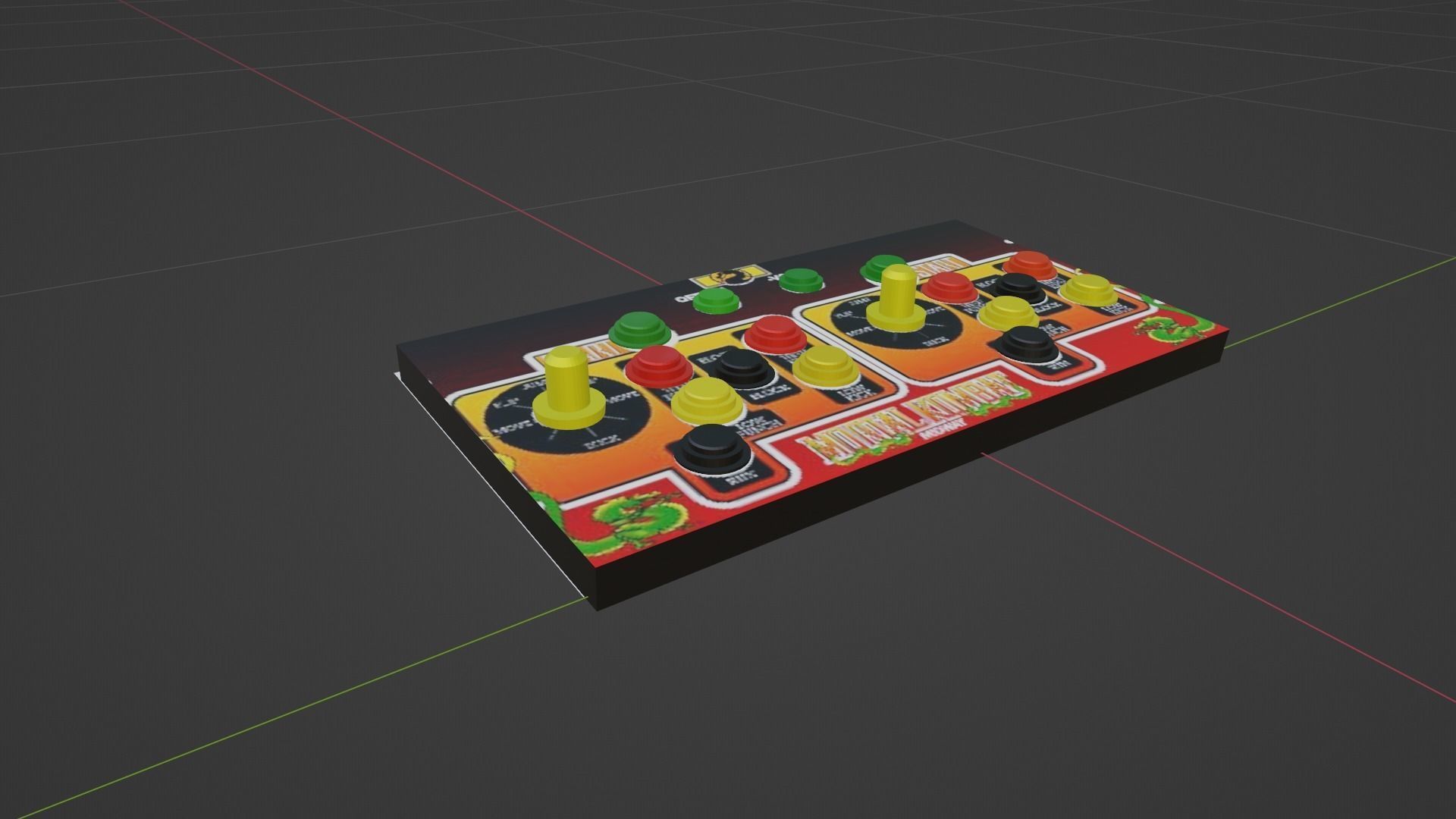 Mortal Kombat 1 Arcade Game 3D model_5