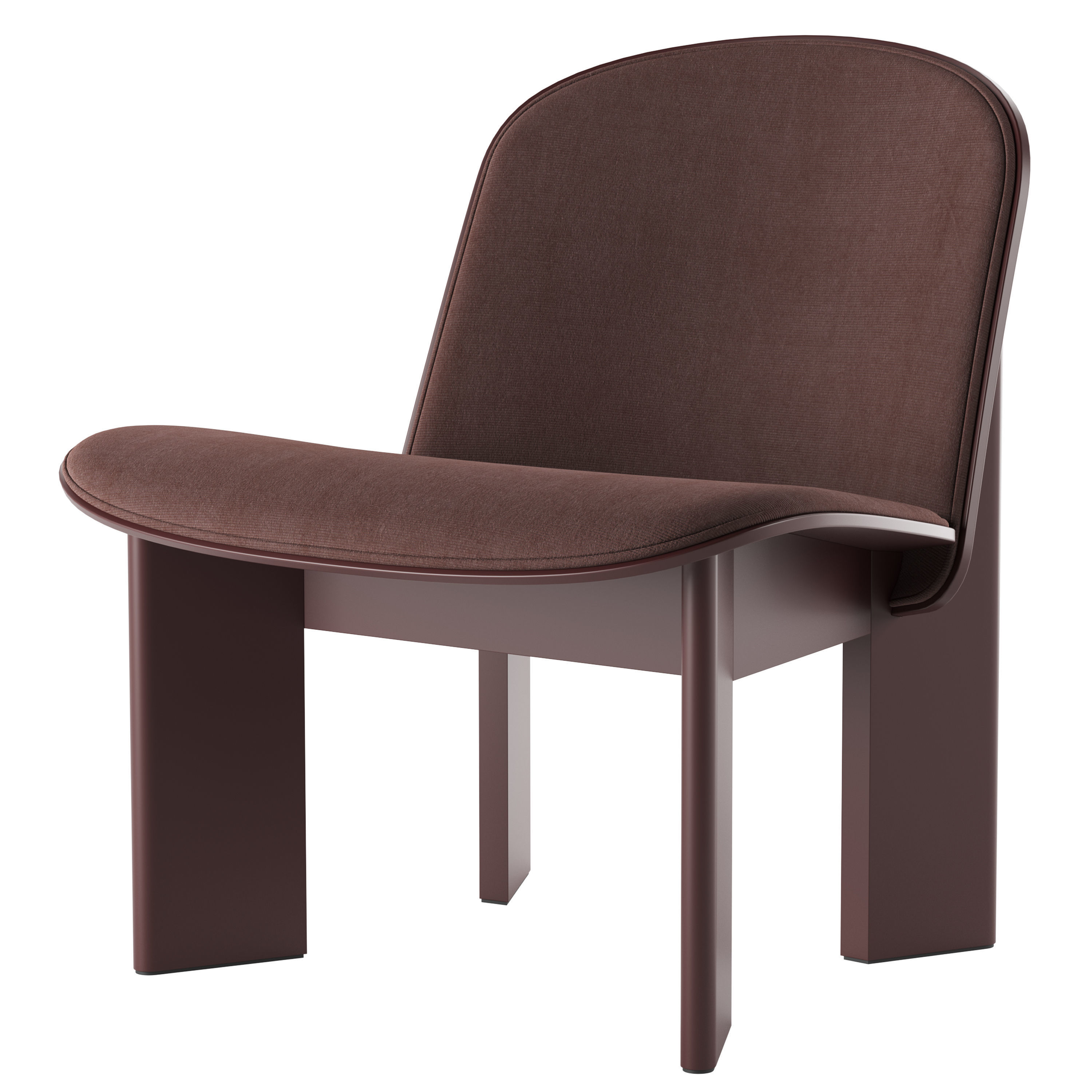 Chisel Lounge Chair By Hay 3D model_10