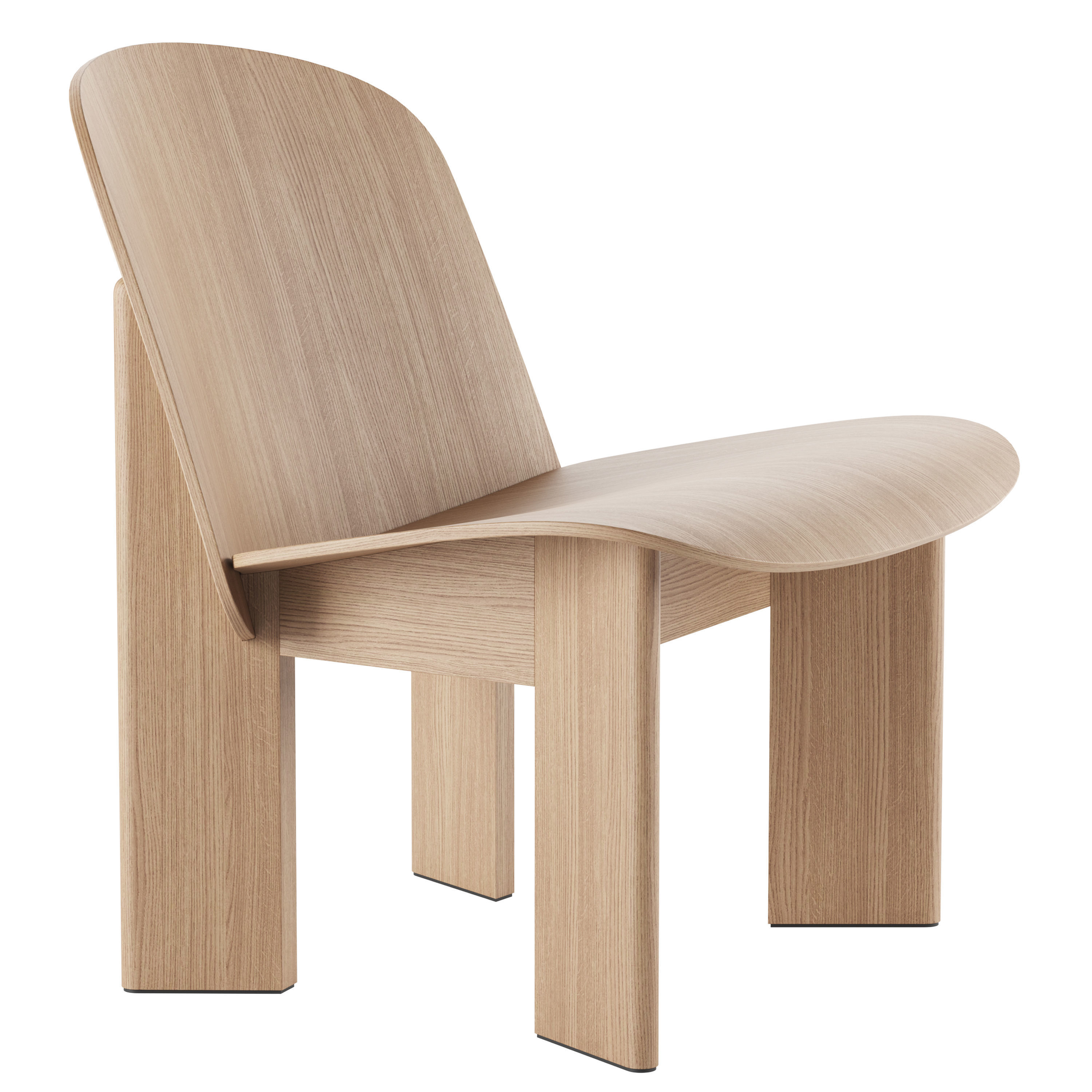 Chisel Lounge Chair By Hay 3D model_1