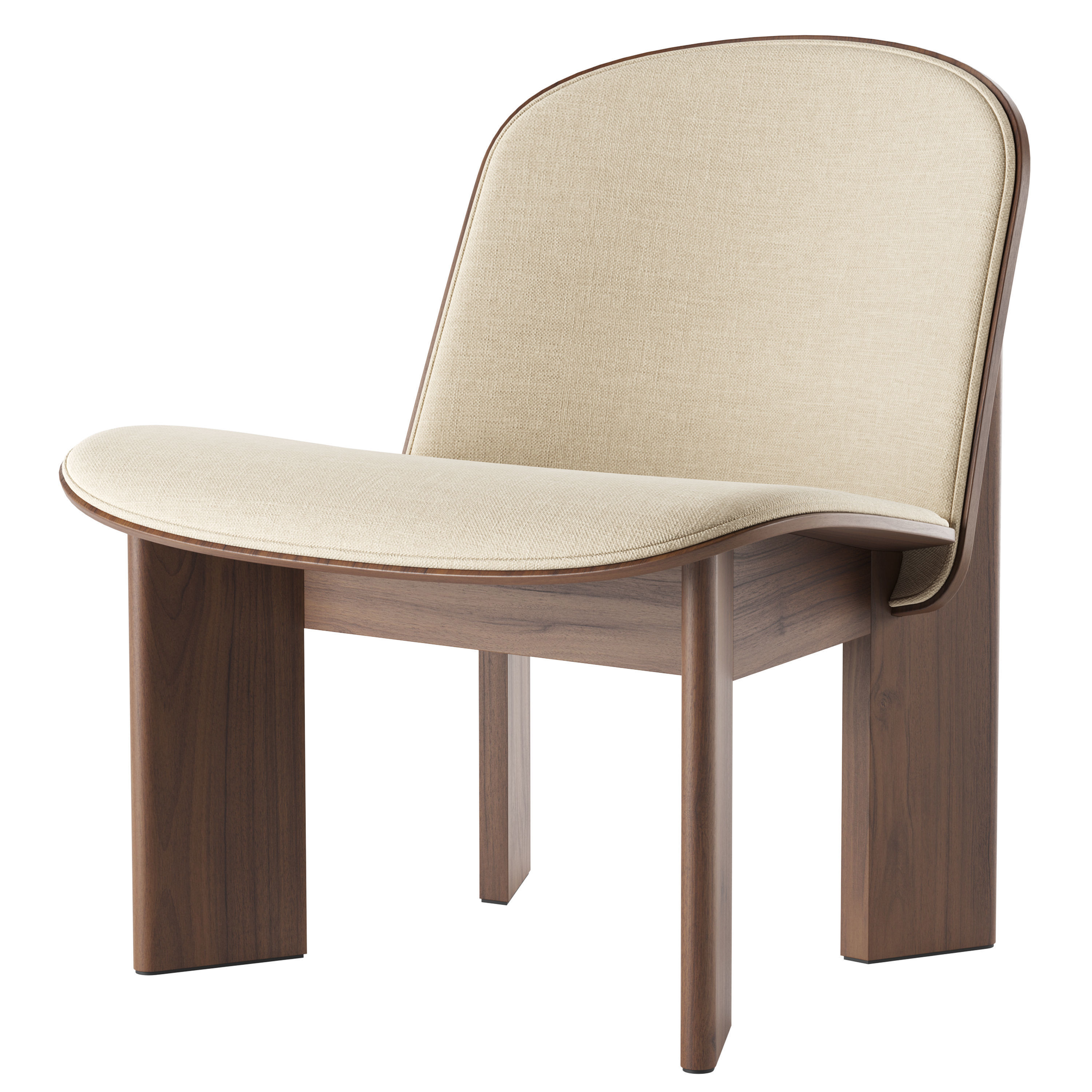 Chisel Lounge Chair By Hay 3D model_8