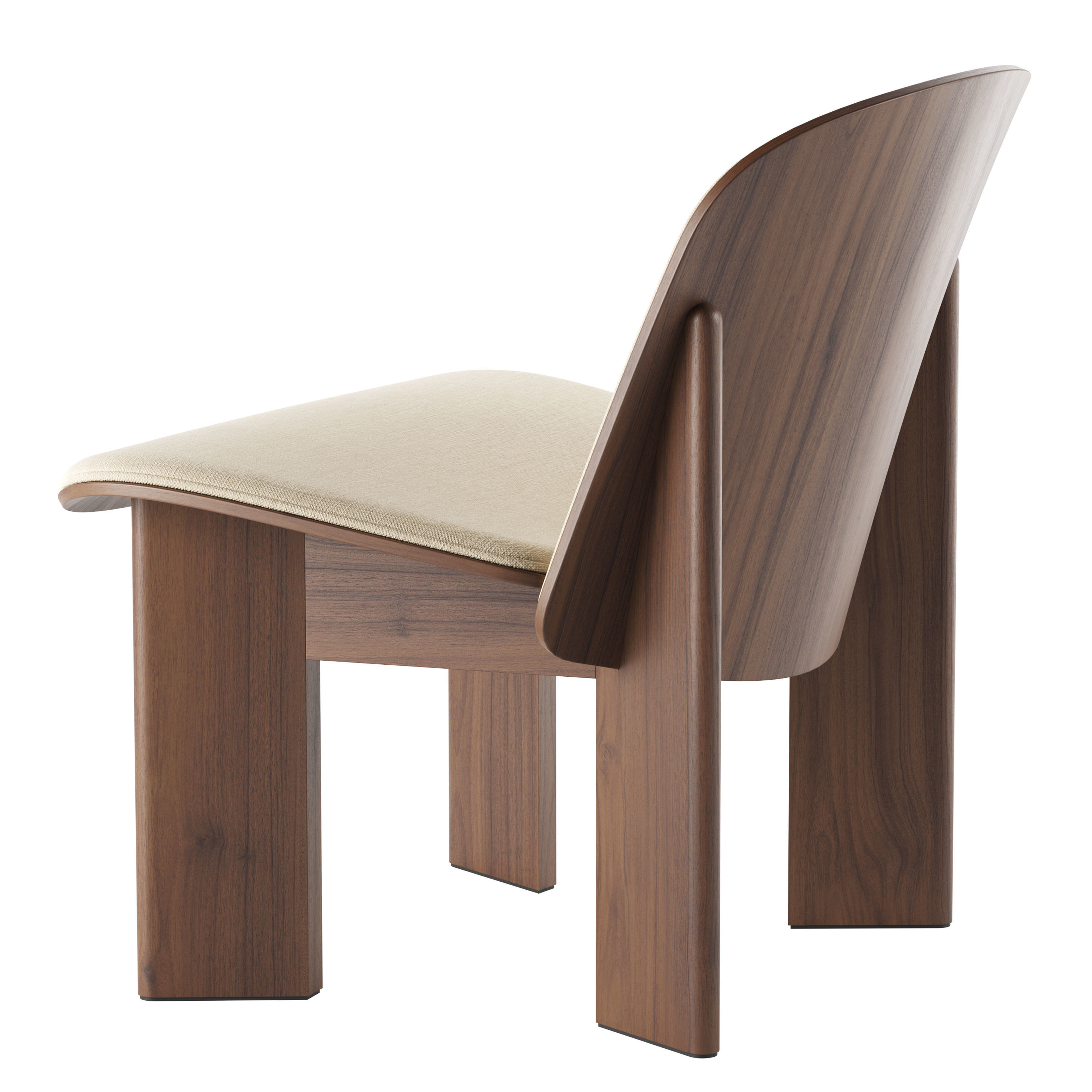 Chisel Lounge Chair By Hay 3D model_4