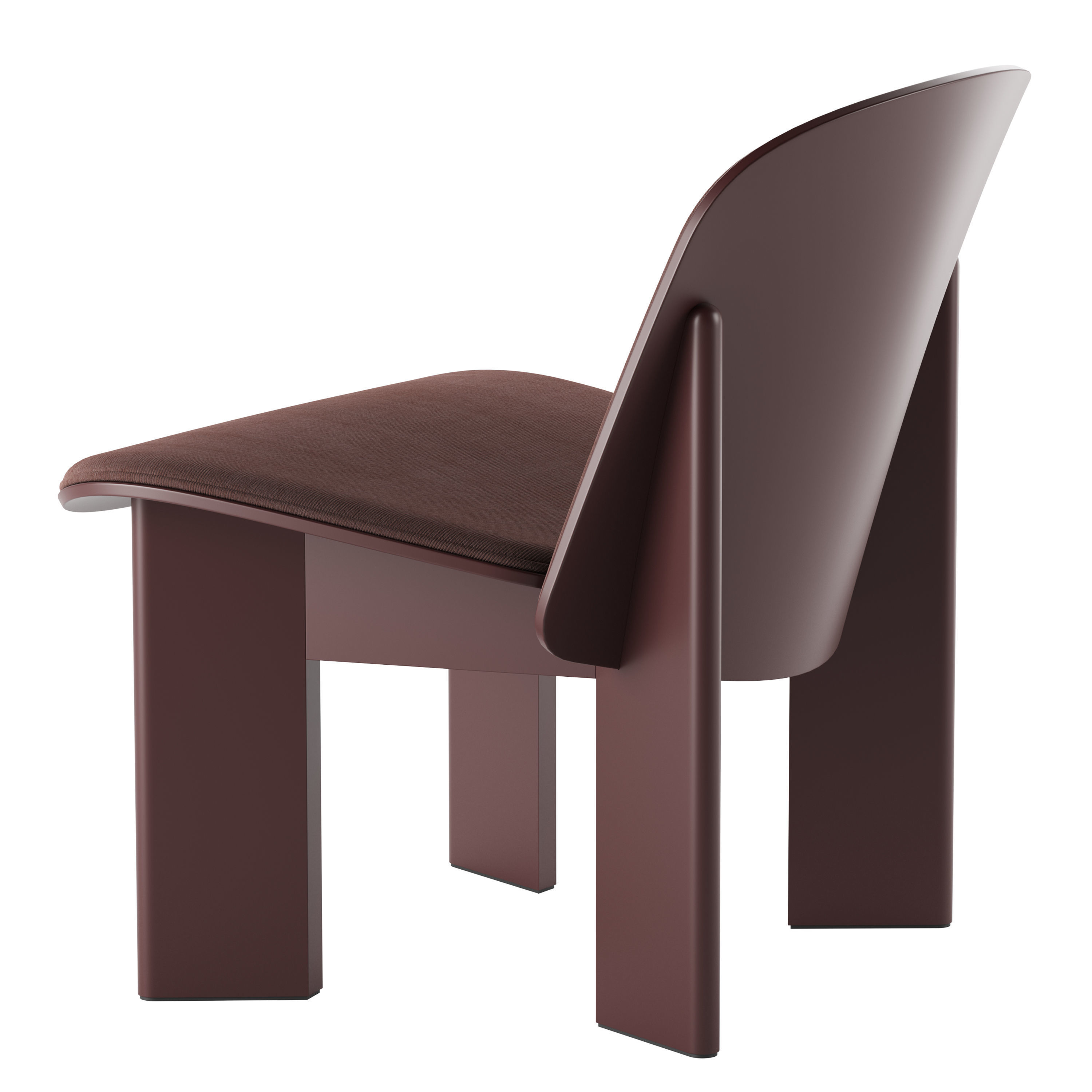 Chisel Lounge Chair By Hay 3D model_7