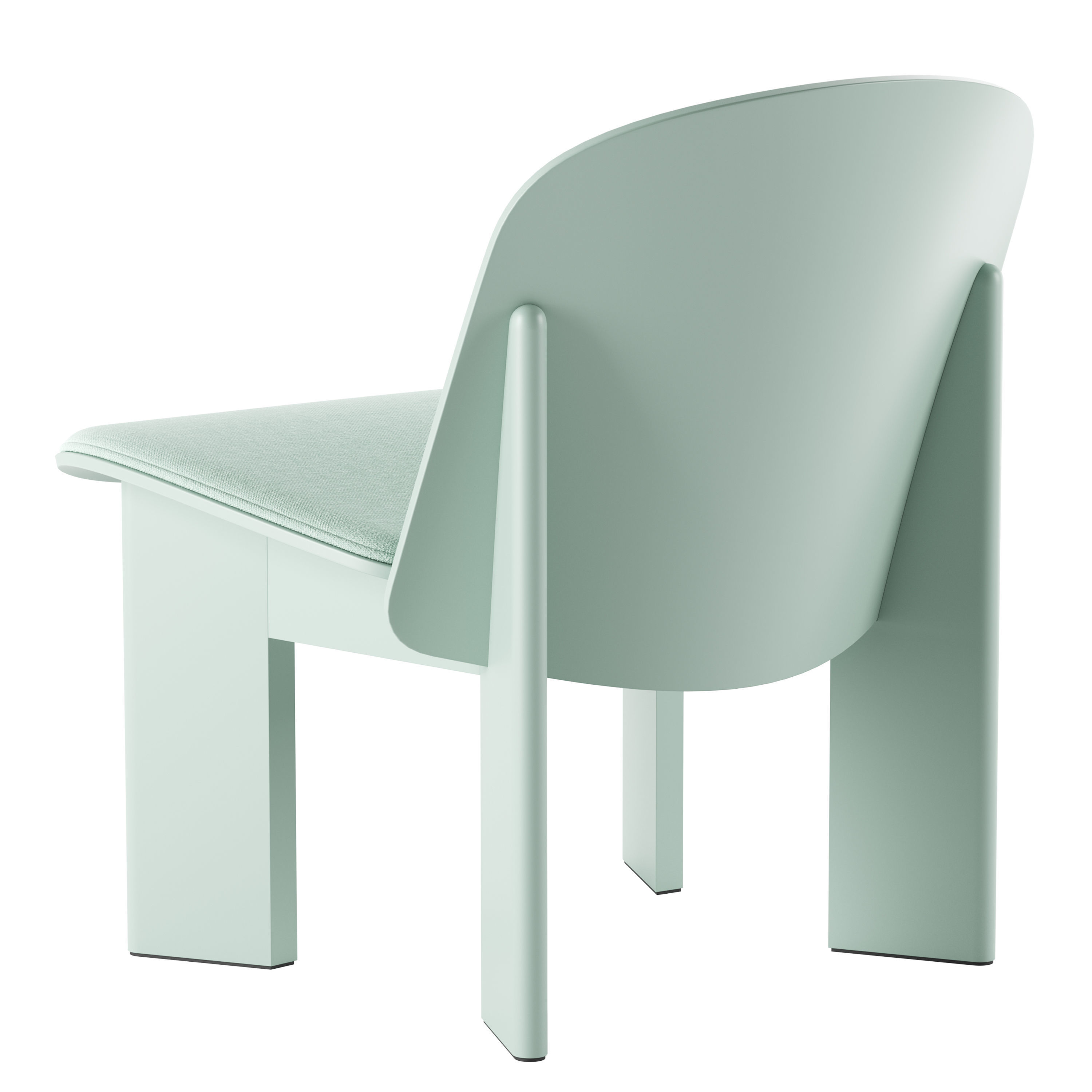 Chisel Lounge Chair By Hay 3D model_12