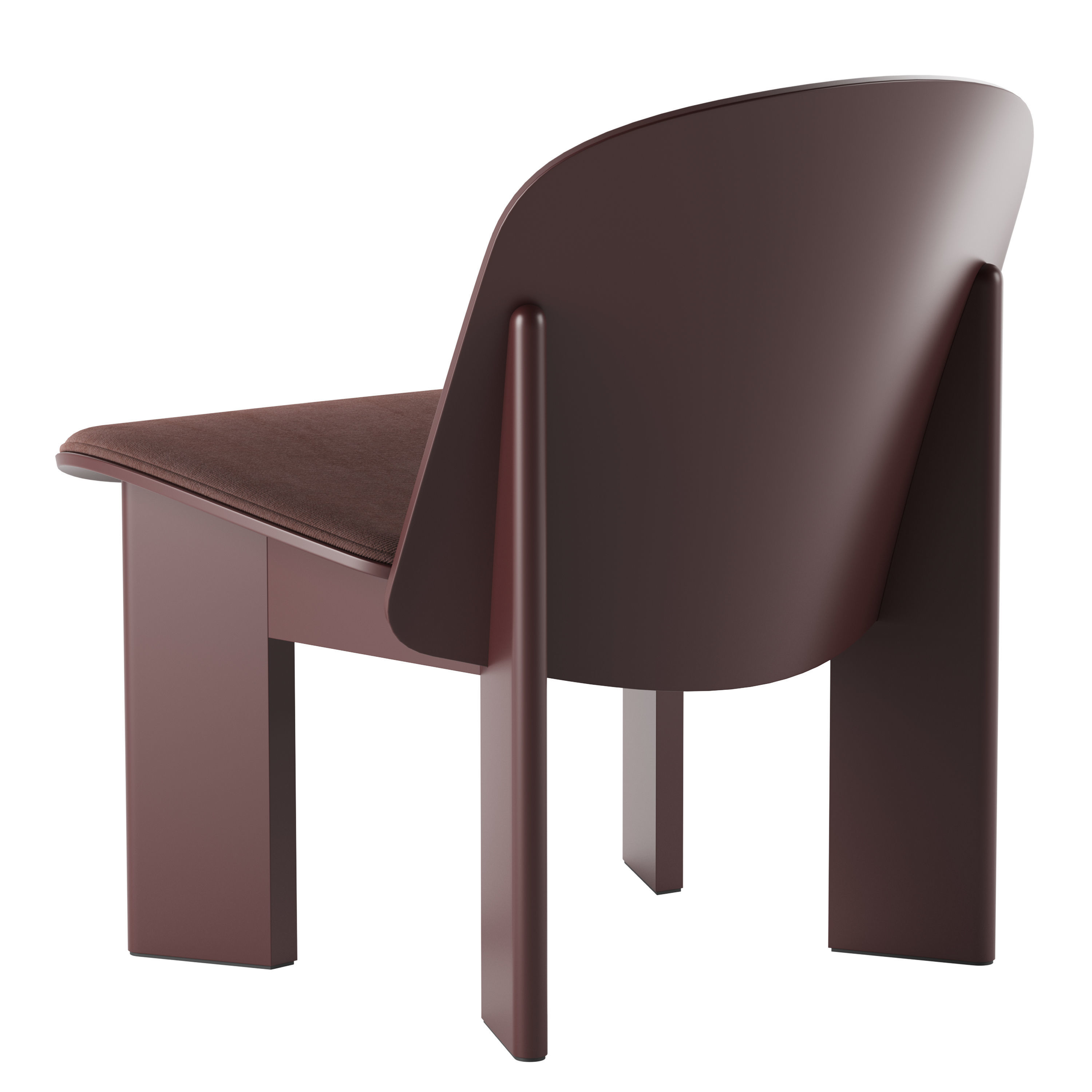 Chisel Lounge Chair By Hay 3D model_13