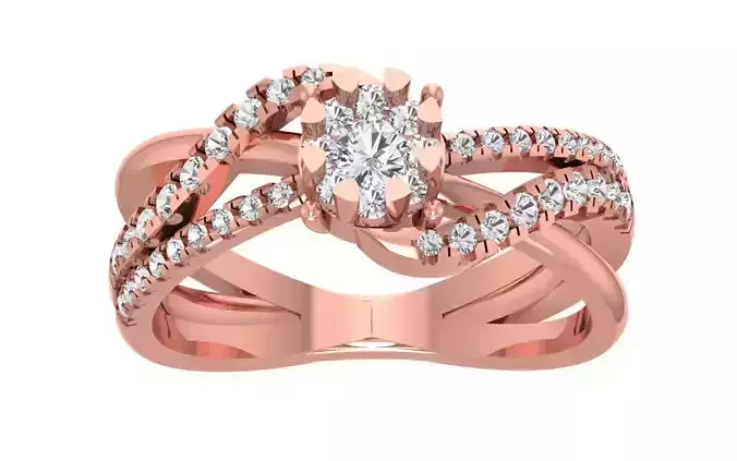Women Wedding Engagement Bridal Ring