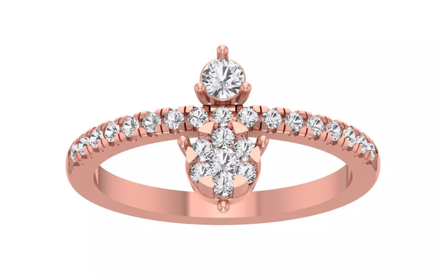 Women Wedding Engagement Bridal Ring 3D print model