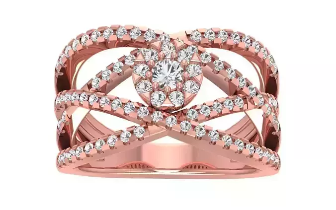 Women Wedding Engagement Bridal Ring