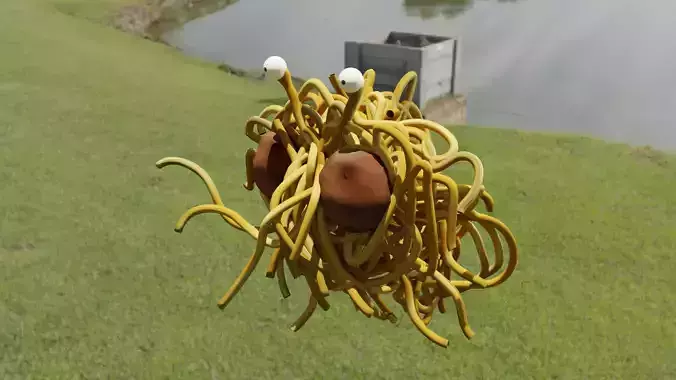 Flying Spaghetti Monster 3D model