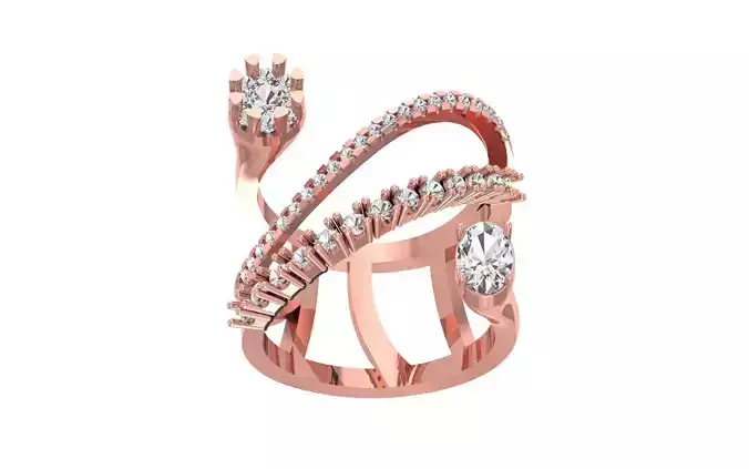 Women Wedding Engagement Bridal Ring