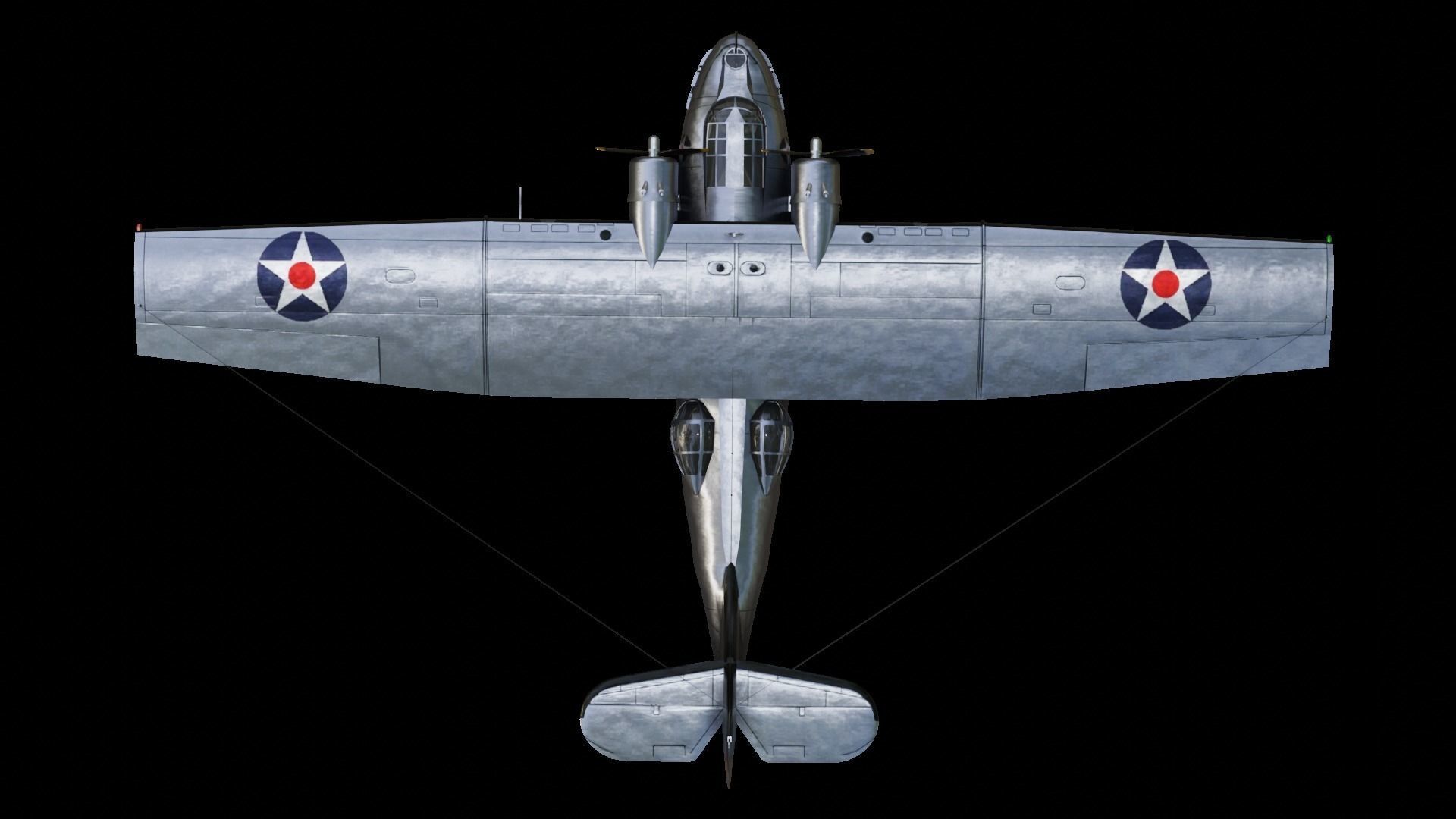 Consolidated PBY Catalina  Low-poly 3D model_9