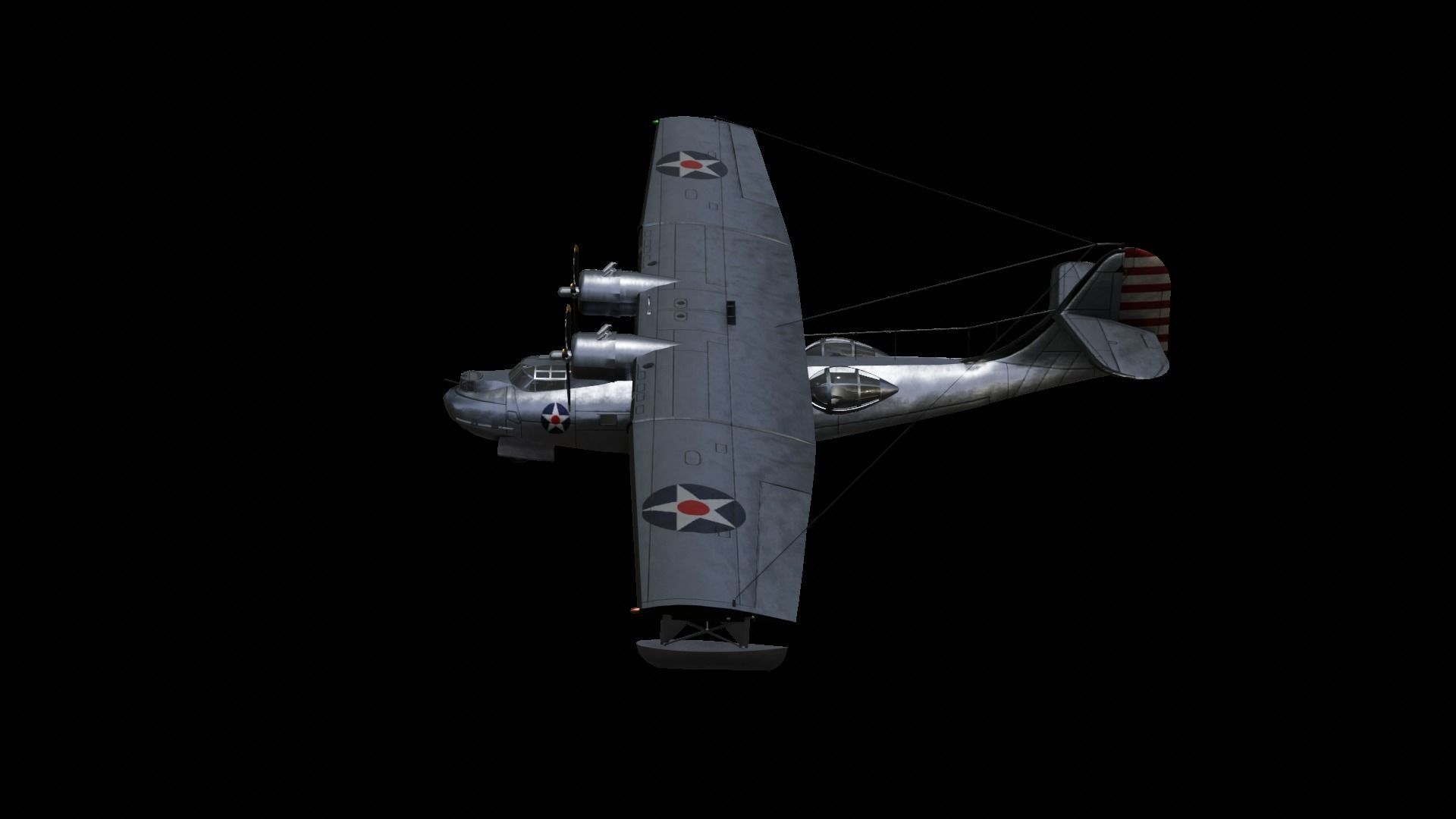 Consolidated PBY Catalina  Low-poly 3D model_7