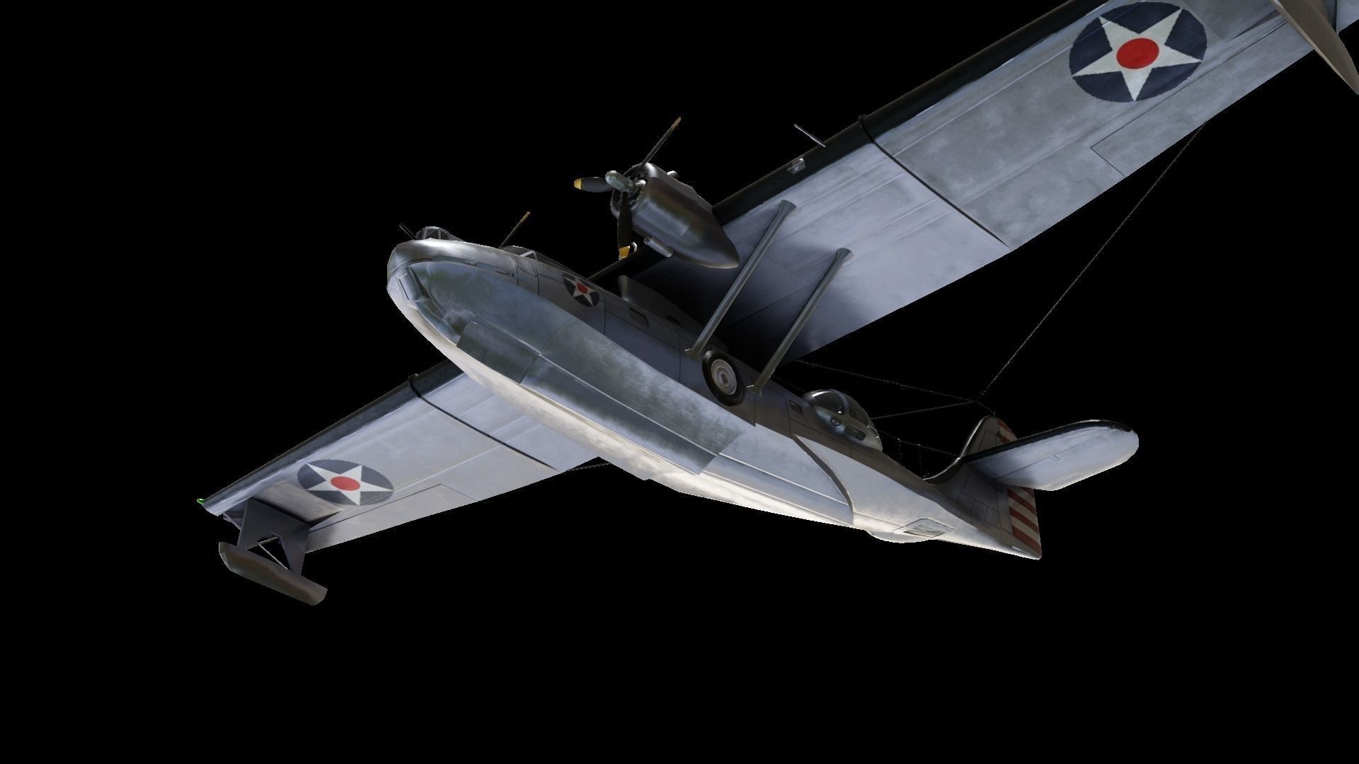 Consolidated PBY Catalina  Low-poly 3D model_6
