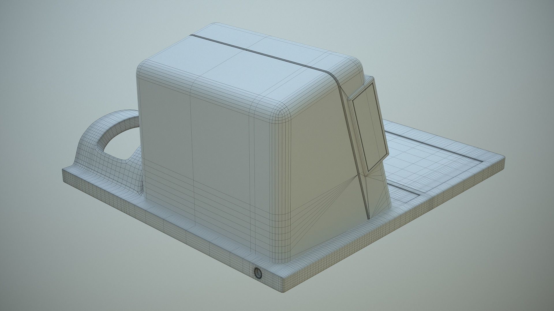 Talking Computer for Kids Learning Low-poly 3D model_19