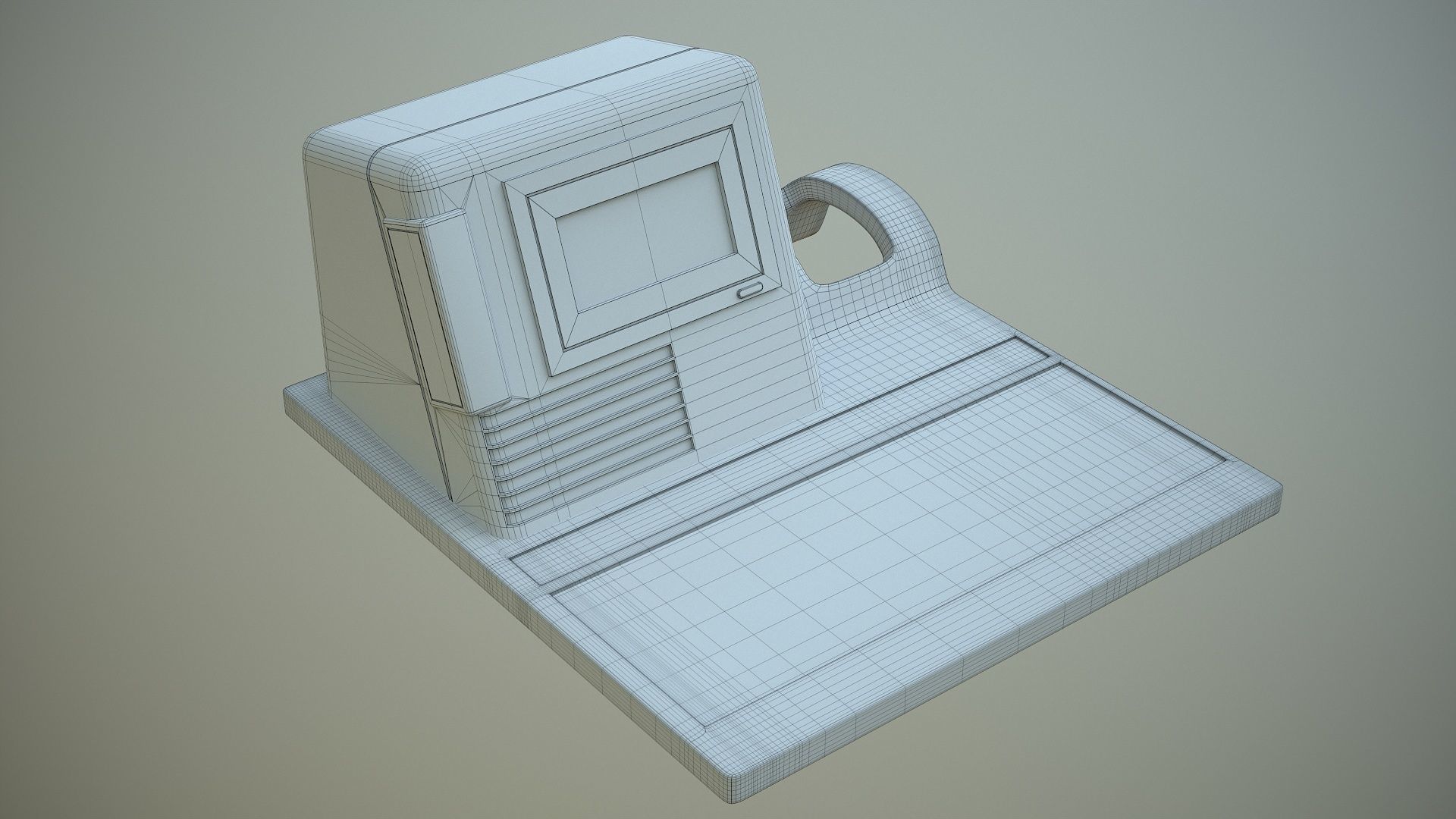 Talking Computer for Kids Learning Low-poly 3D model_16