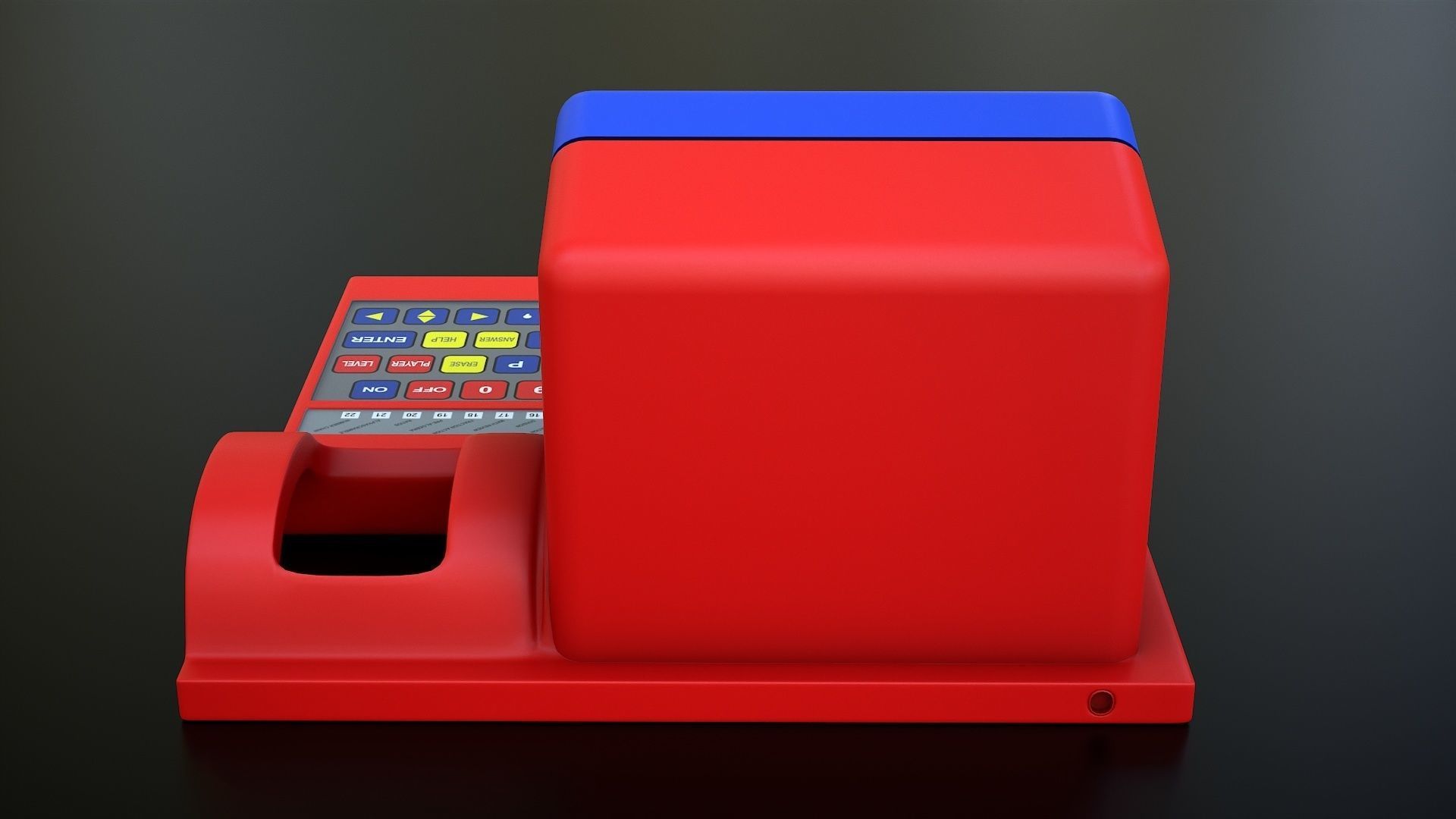 Talking Computer for Kids Learning Low-poly 3D model_5