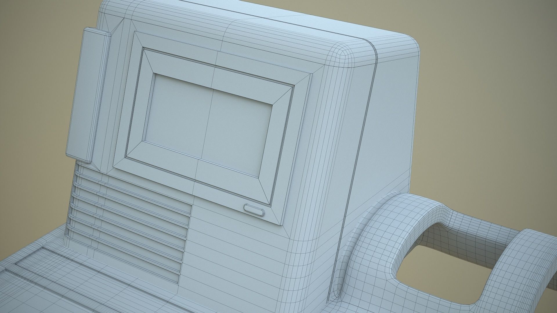 Talking Computer for Kids Learning Low-poly 3D model_20