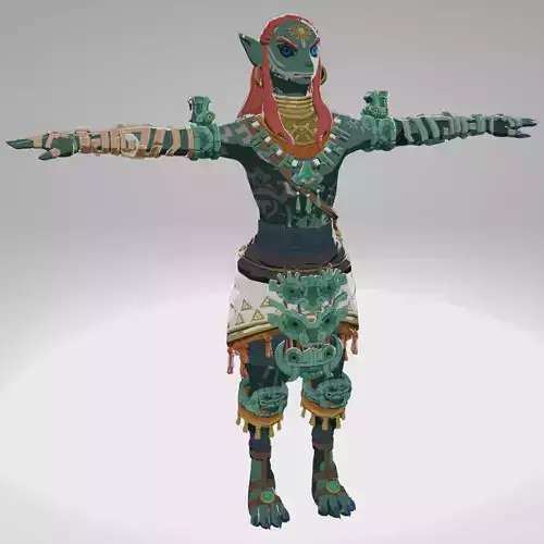 Legend of Zelda Tears of The Kingdom - Anciendt Hero Aspect Low-poly 3D model