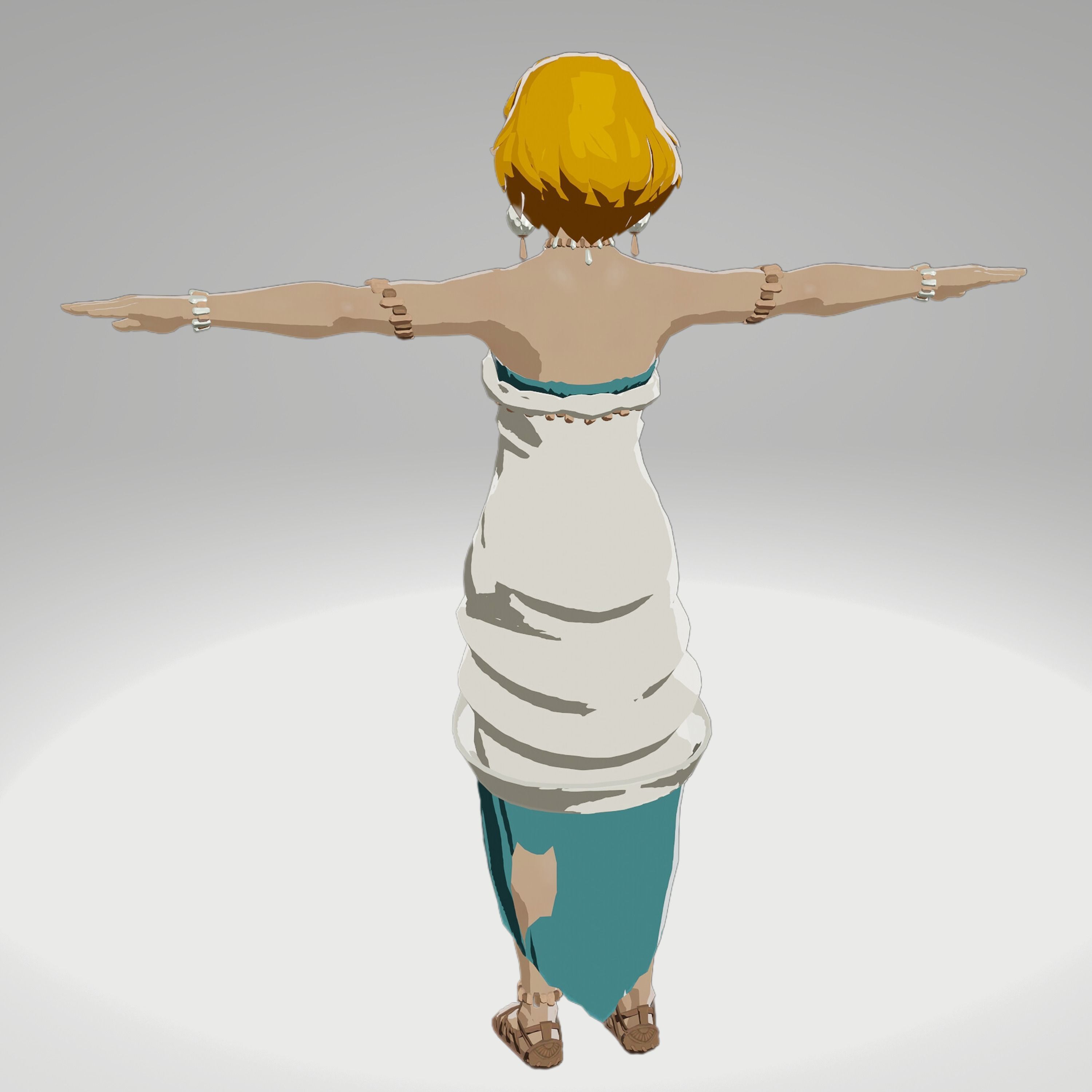 3D model Legend of Zelda Tears of The Kingdom - Zelda Zonai Dress VR / AR /  low-poly | CGTrader