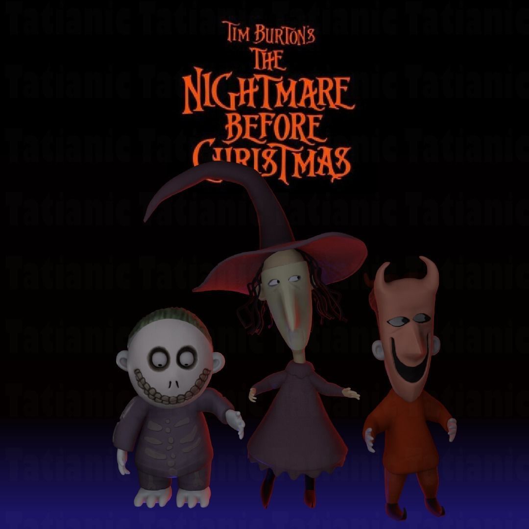 Halloween pack - nightmare before christmas 3D print model_8