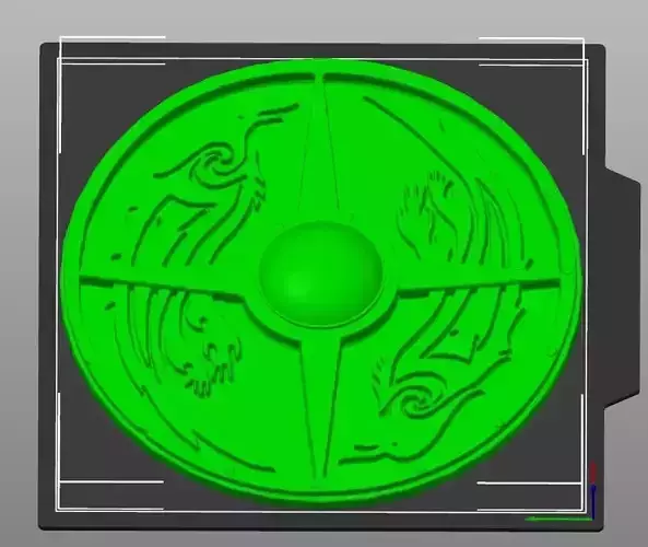 valhalla eivor viking shield 3D print model