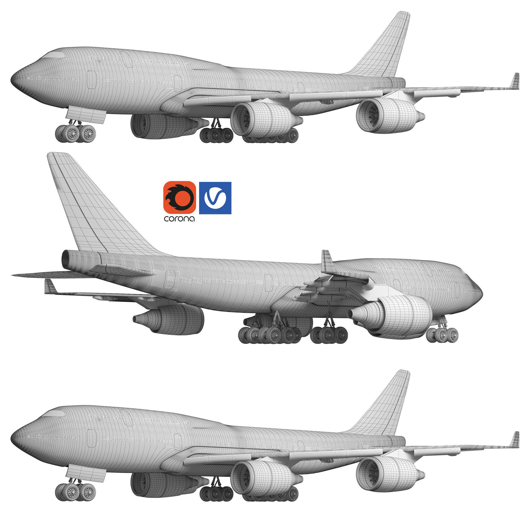 Boeing 747 3D model_1