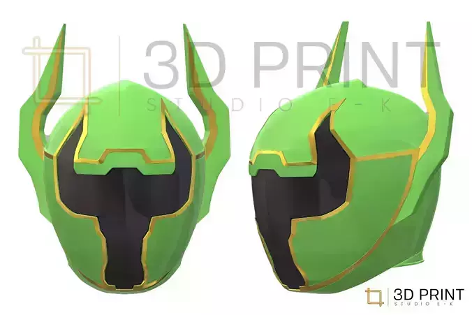 Power Rangers Mystic Force Legendary Green Ranger helmet 3D print model
