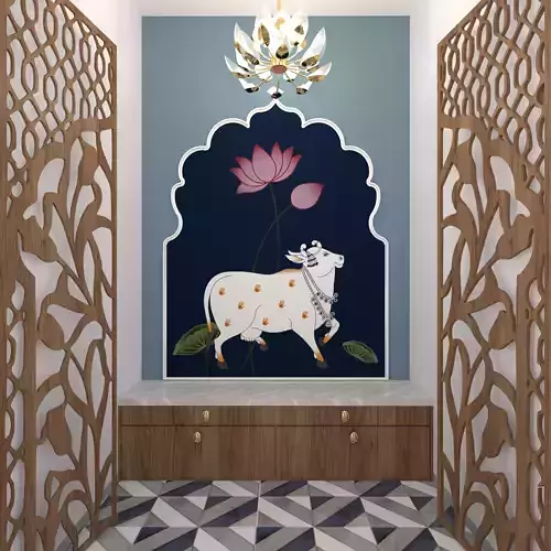 Pooja Room 02 Low-poly 3D model