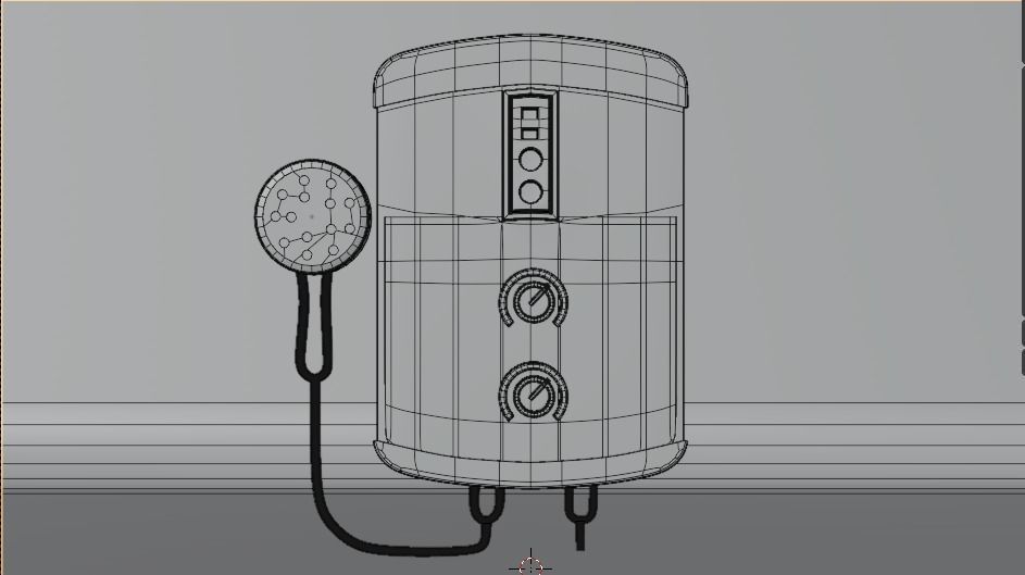 Beautiful looking water heater 3d model 3D model_4