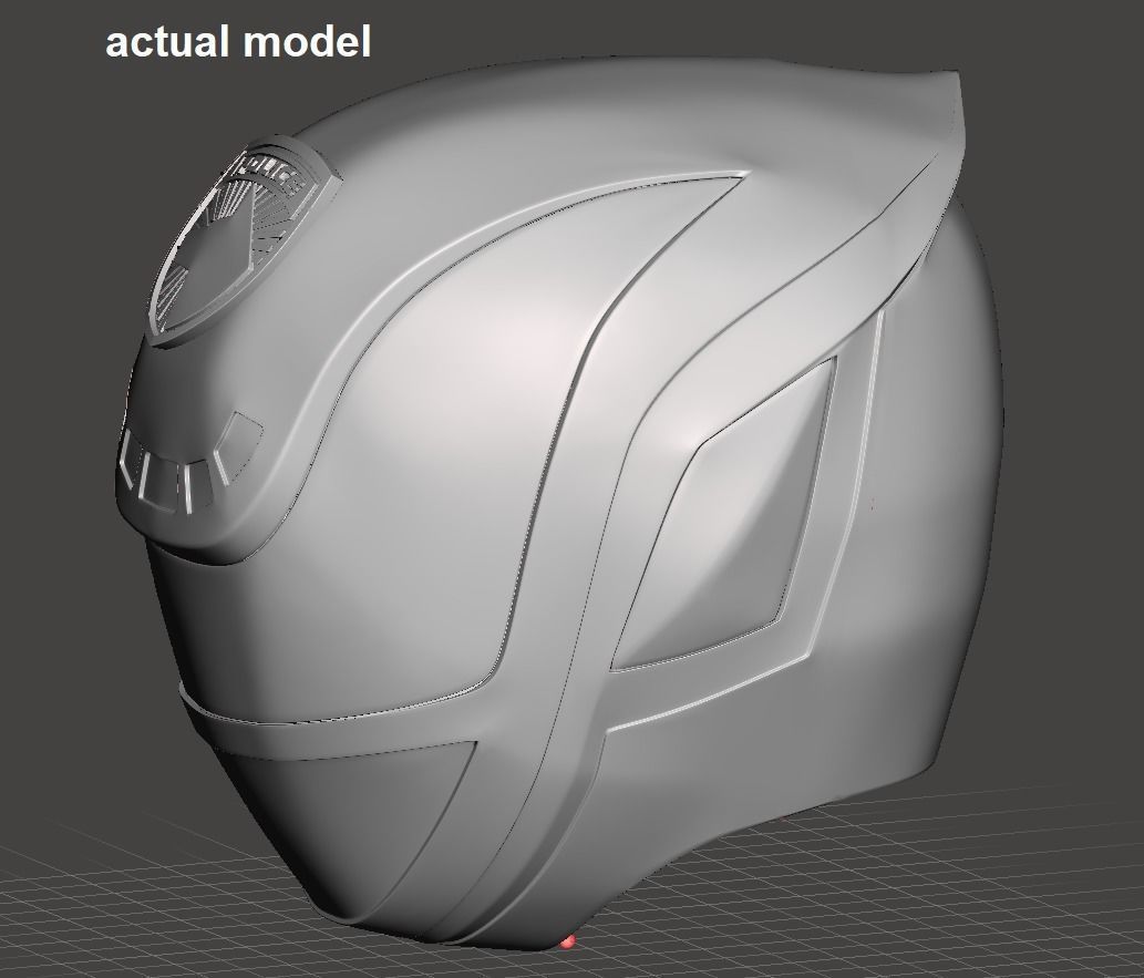 Power Rangers SPD Pink Ranger helmet 3D print model_4