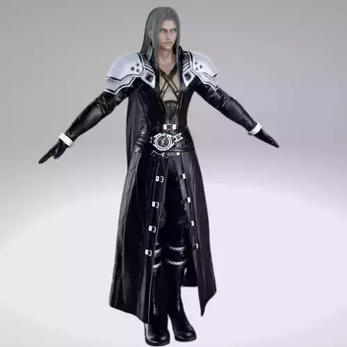 Final Fantasy - Ff7R - Sephiroth 3D Model Low-poly 3D model