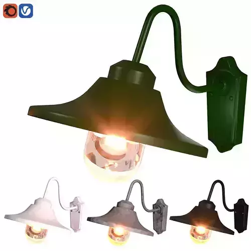 Konstsmide wall light Vega Down Low-poly 3D model