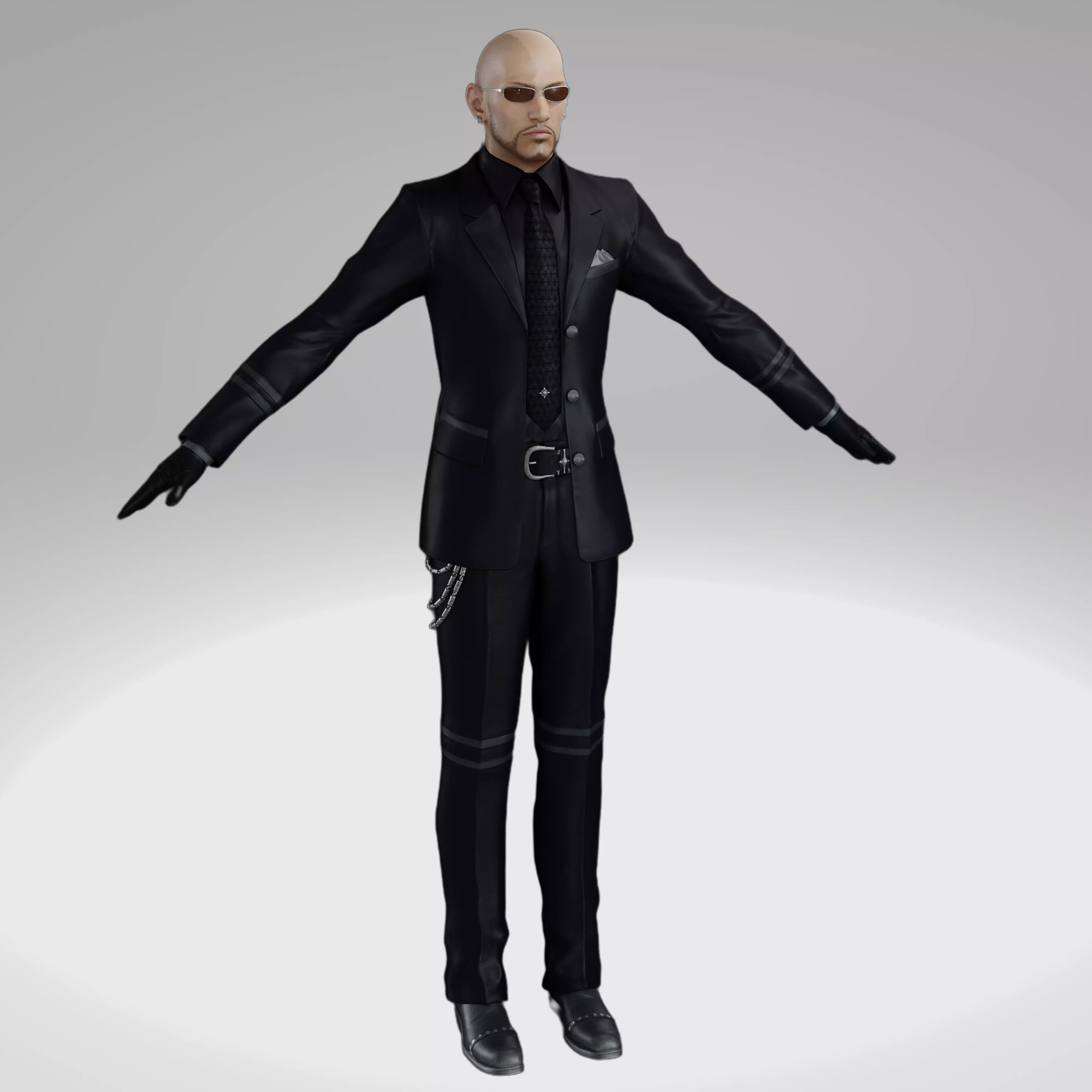 Final Fantasy Ff7R - Rude Low-poly 3D model_0