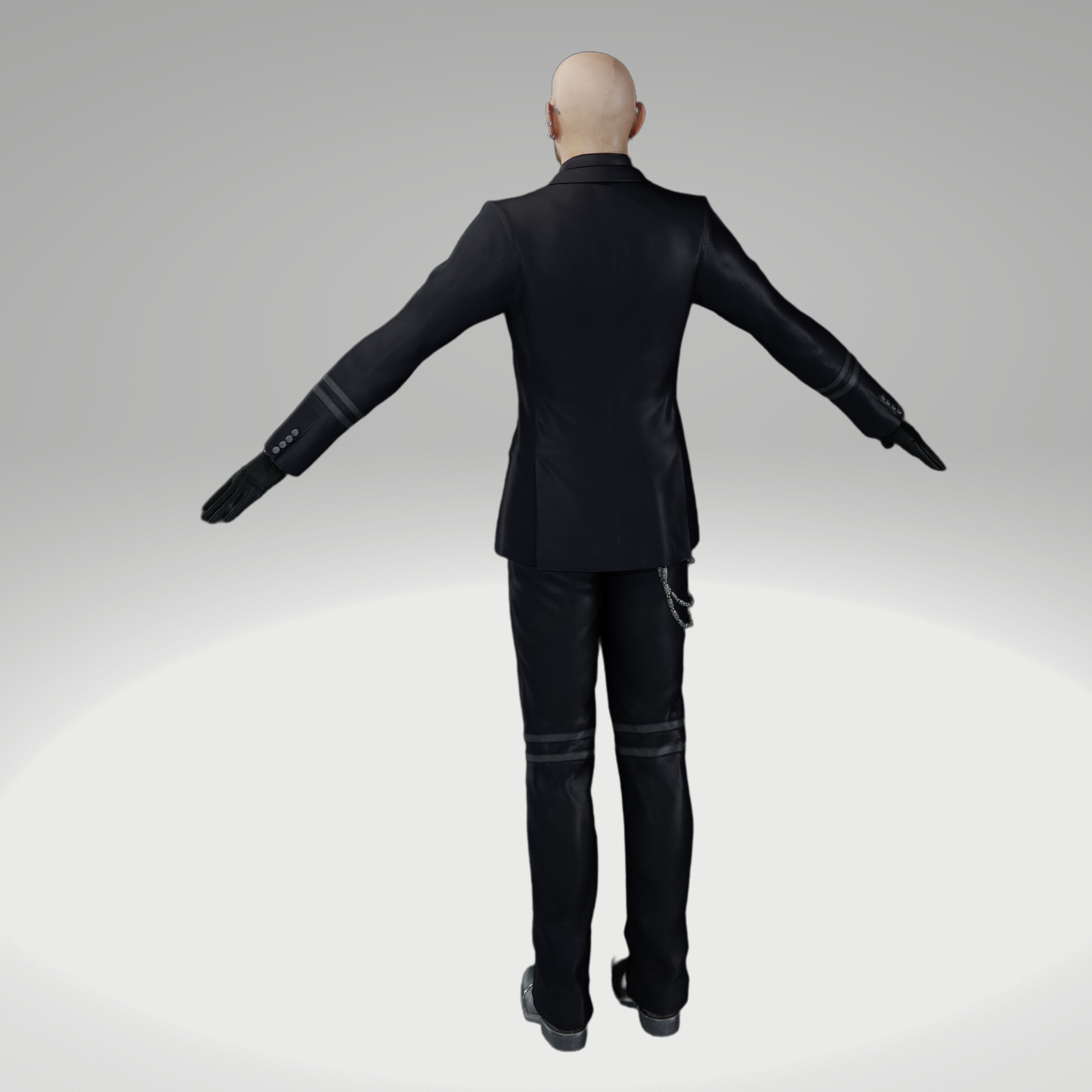 Final Fantasy Ff7R - Rude Low-poly 3D model_1