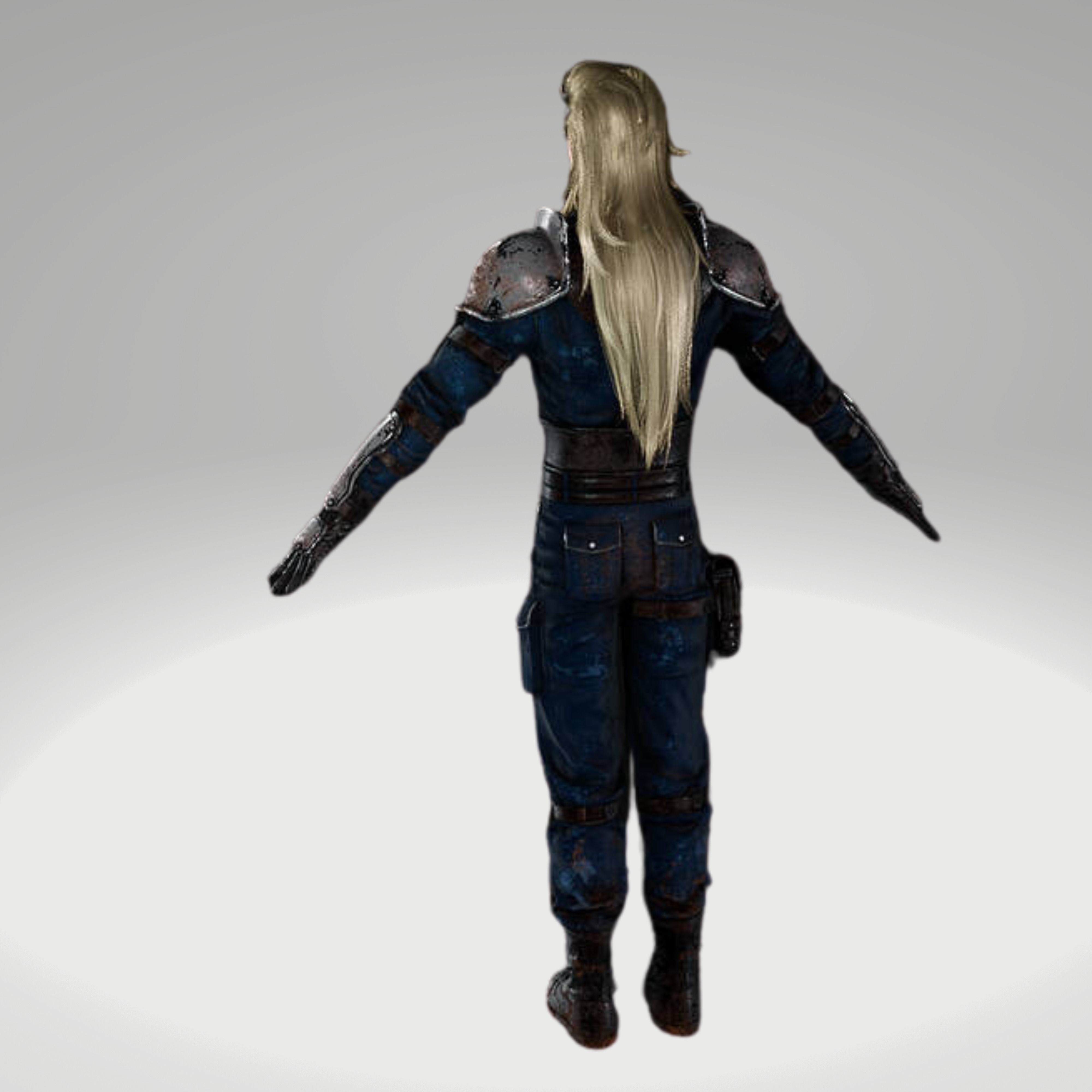 Final Fantasy - Ff7R - Roche 3D Model Low-poly 3D model_1