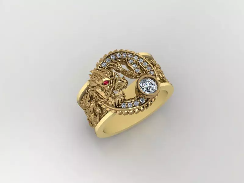 DRAGON RING 3D print model 3D print model_0