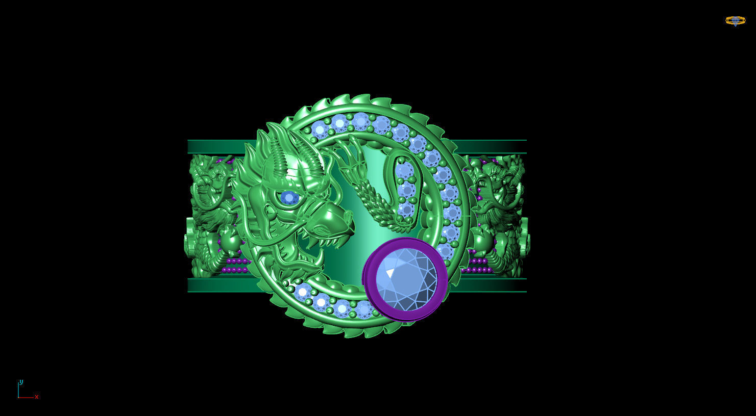 DRAGON RING 3D print model 3D print model_2