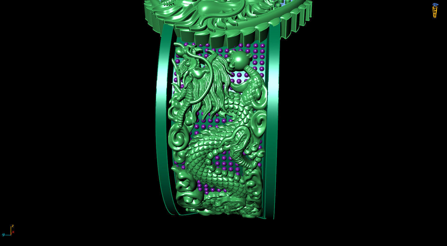 DRAGON RING 3D print model 3D print model_7